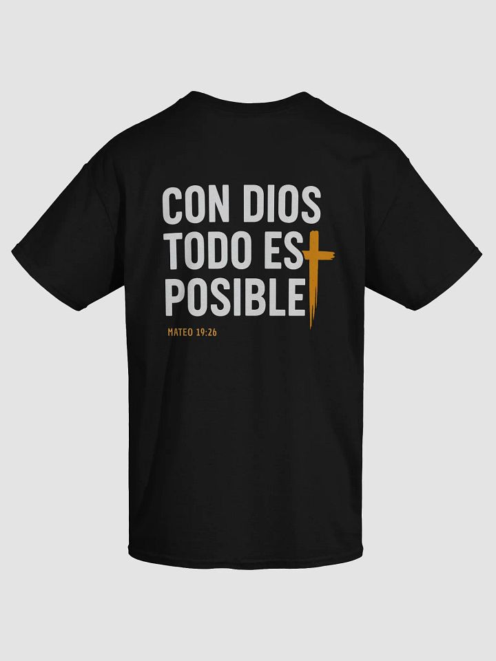 Camiseta Unisex Manga Corta | Con Dios todo es posible product image (1)