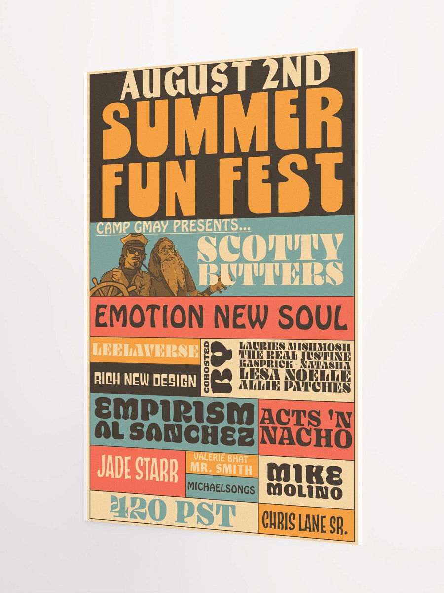 Summer Fun Fest Retro Poster product image (3)