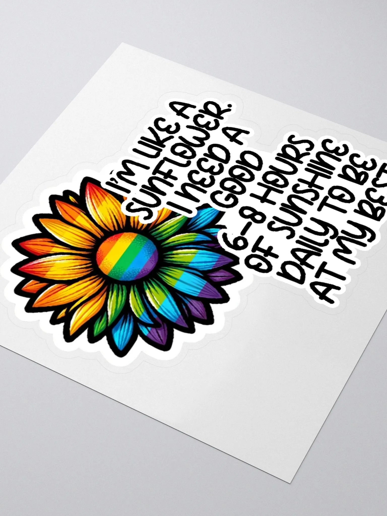 Sunflower's Need Sunshine Sticker-Sun Lover's-Summer Child Sticker product image (7)