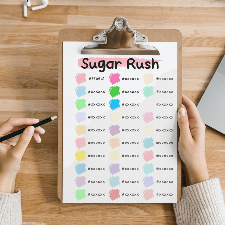 Sugar Rush Procreate Color Palette with HEX Codes ★ DIGITAL ★ product image (4)