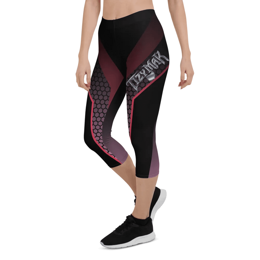 Tizy Geometric V-Band Capri Leggings product image (5)