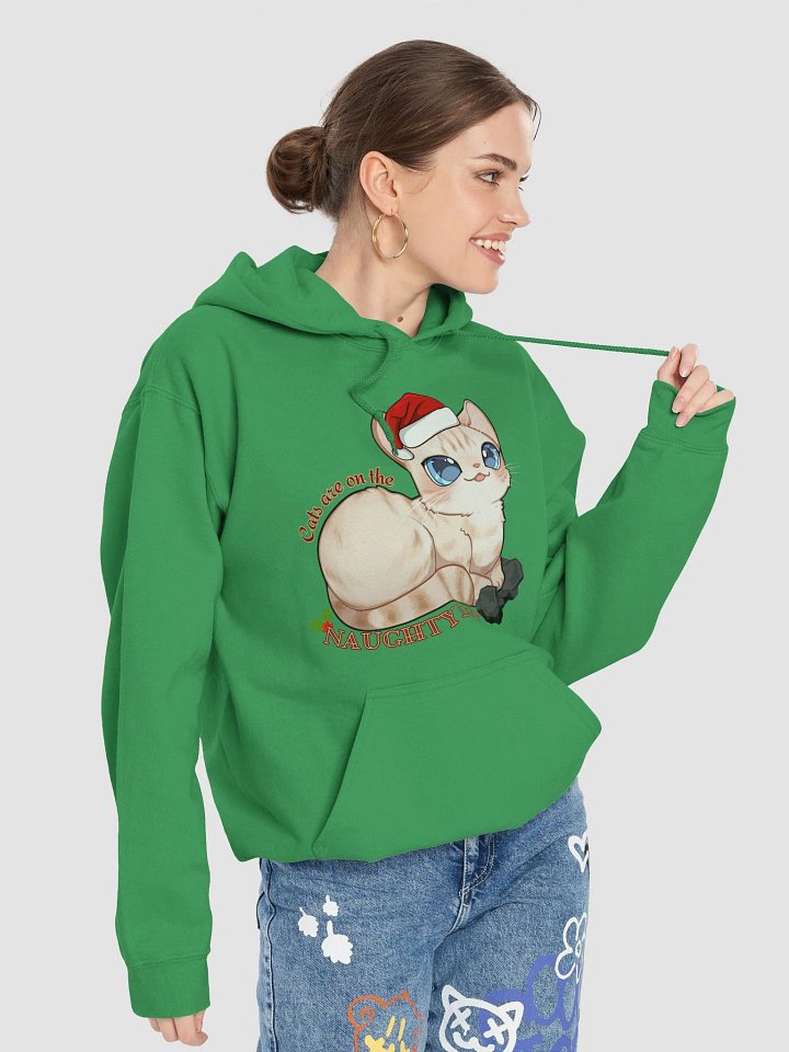 Cats are on the Naughty List Merch Hoodie product image (2)
