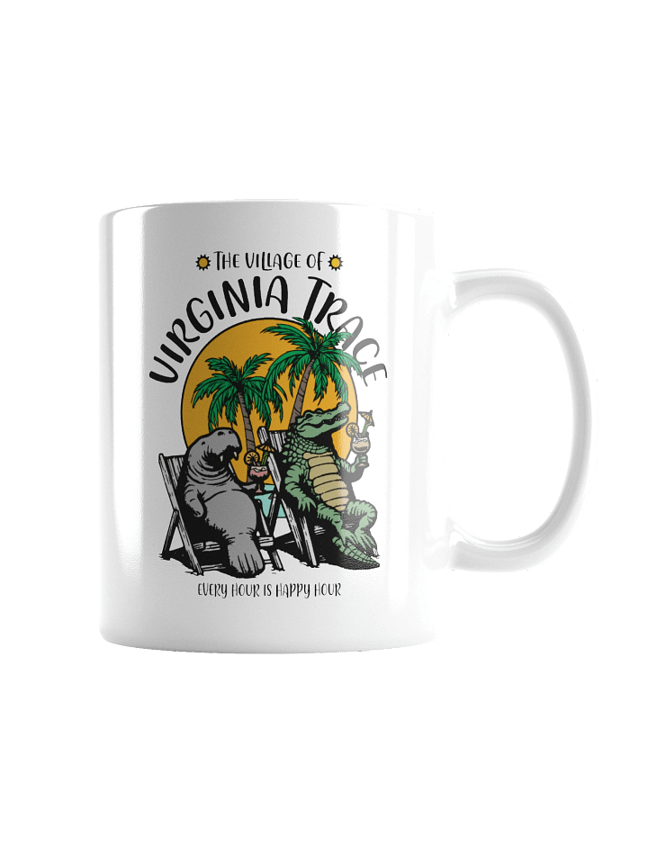 The Village of Virginia Trace TV Florida USA Fun Manatee Alligator Design Coffee Mug product image (2)