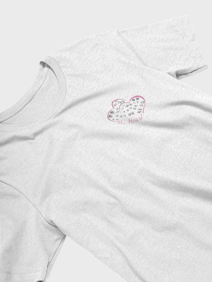 Pink Heart with Prints - Every Patient Leaves a Print, Wildlife Lover Gift, Cute Animal Paw Print T-shirt product image (4)