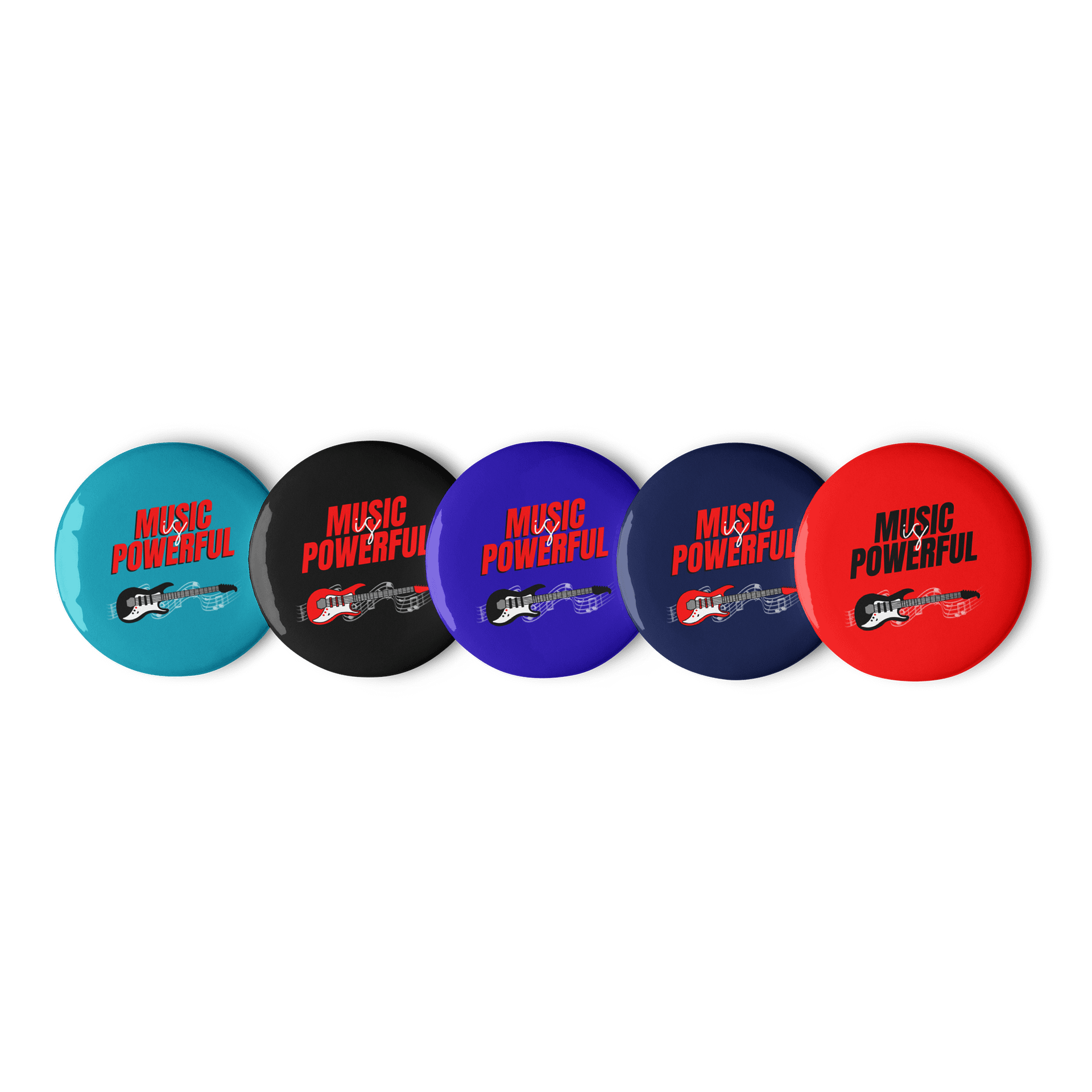 MUSIC IS POWERFUL Pin Button Set product image (1)