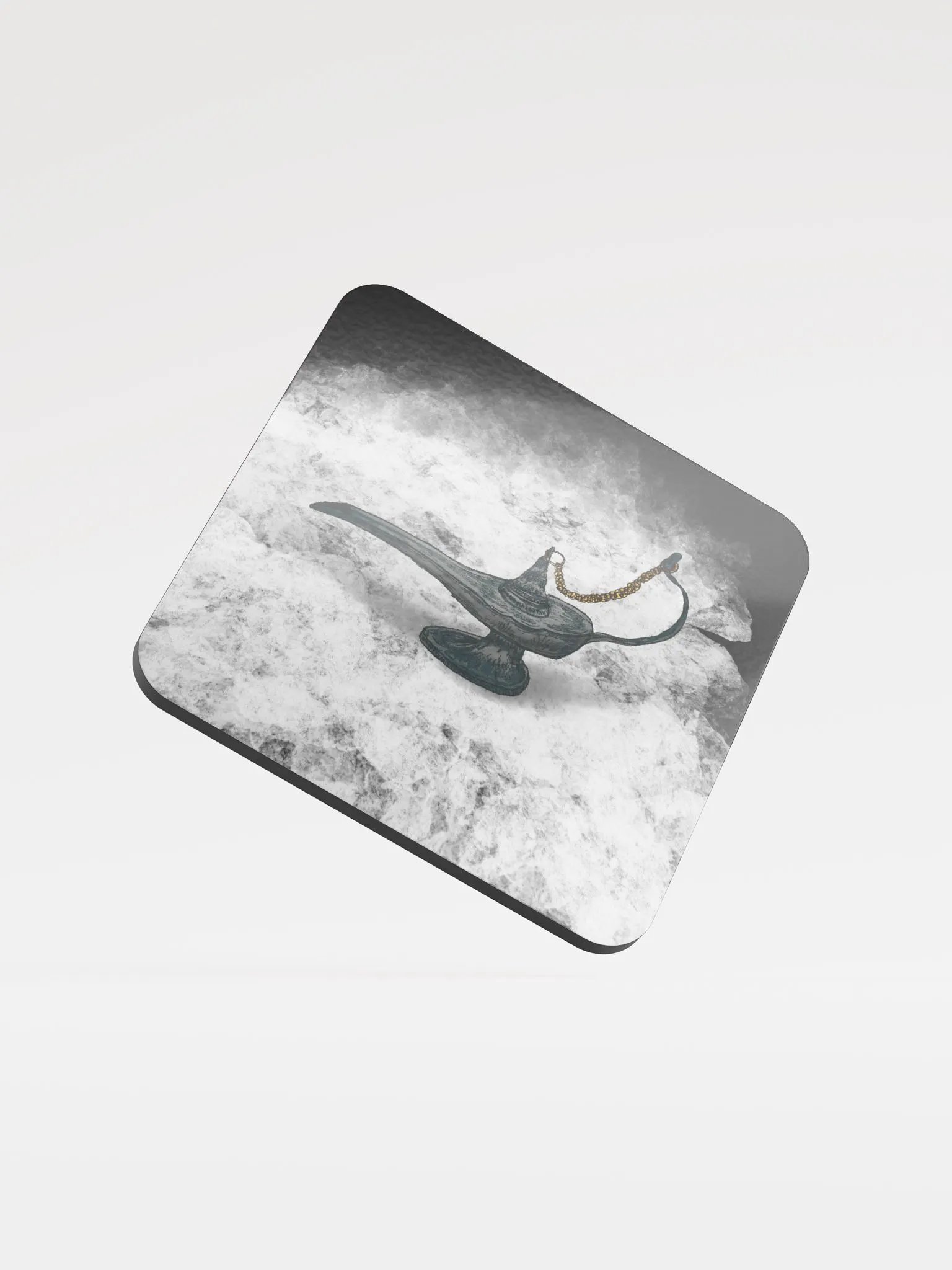 Daemon Lamp Glossed Cork Coaster product image (1)
