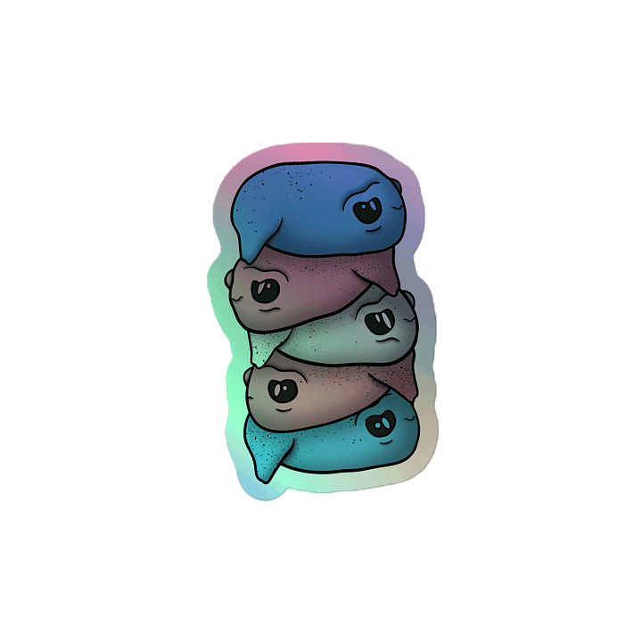 Trans Creature Stack Holographic Sticker product image (2)