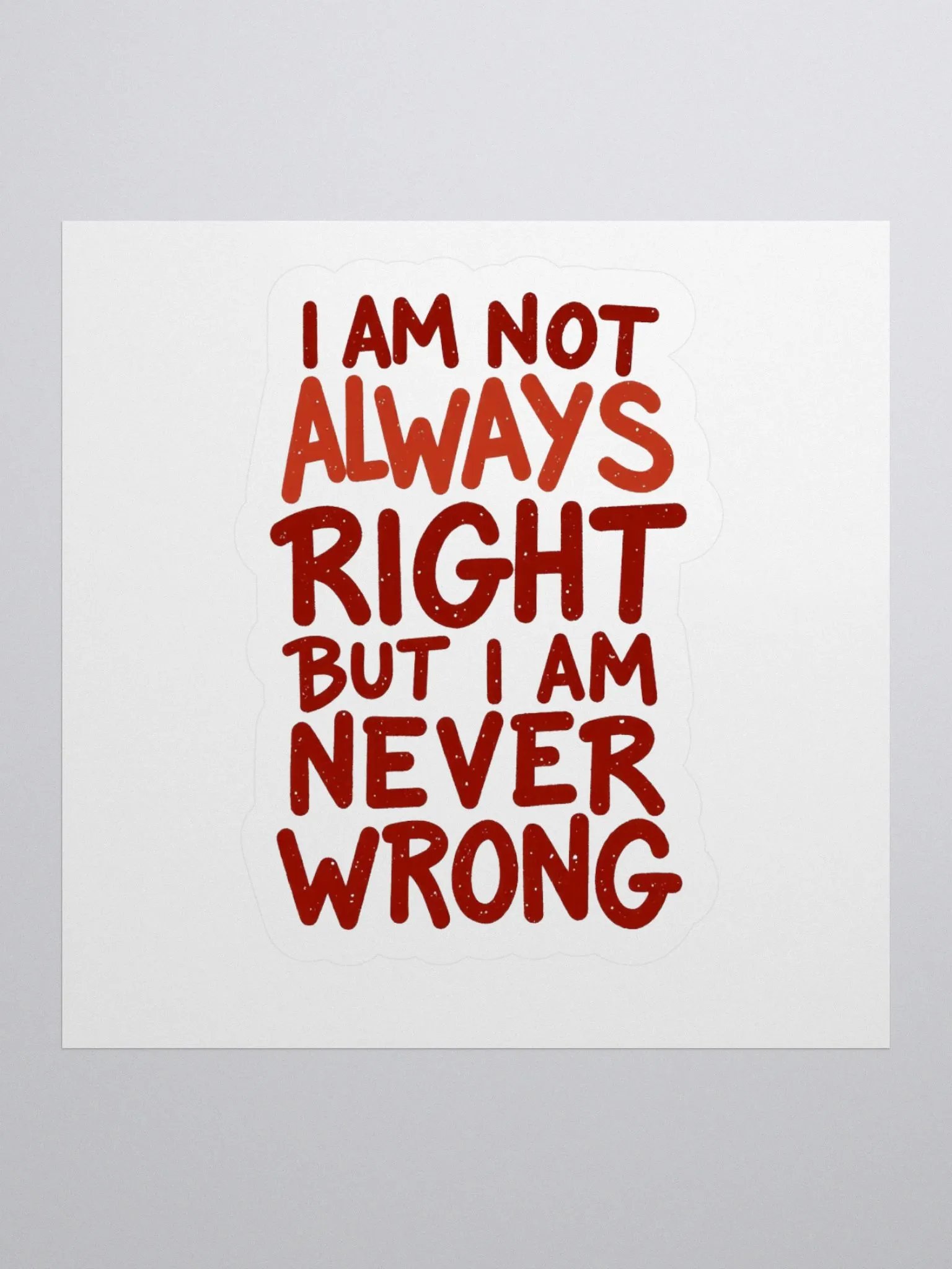 Never Wrong Kiss Cut Stickers product image (2)