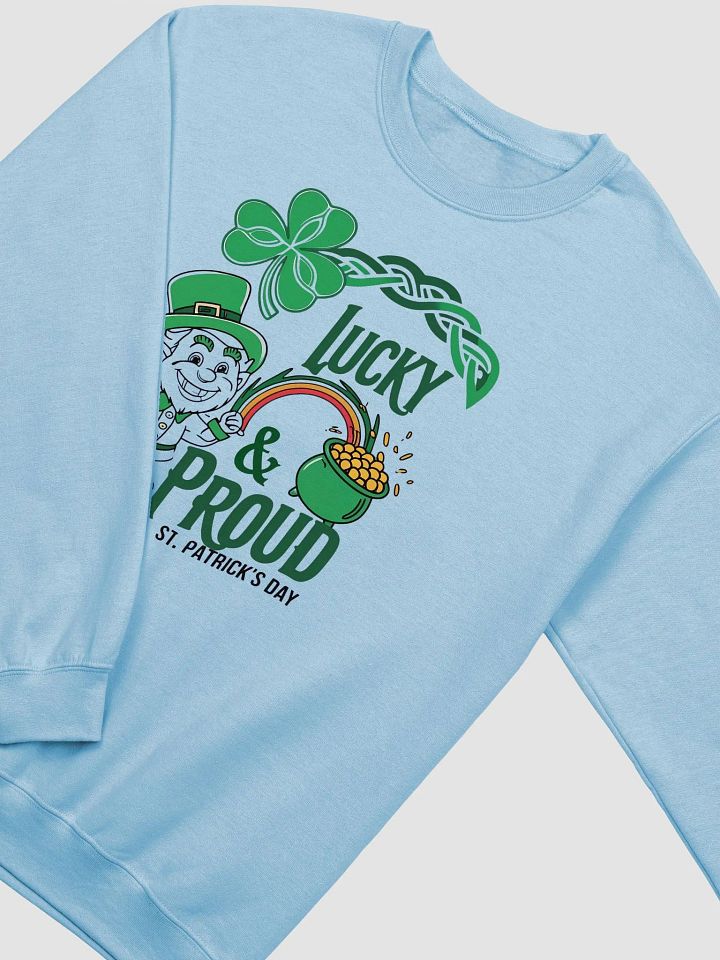 Lucky & Proud Leprechaun Crewneck Sweatshirt product image (6)