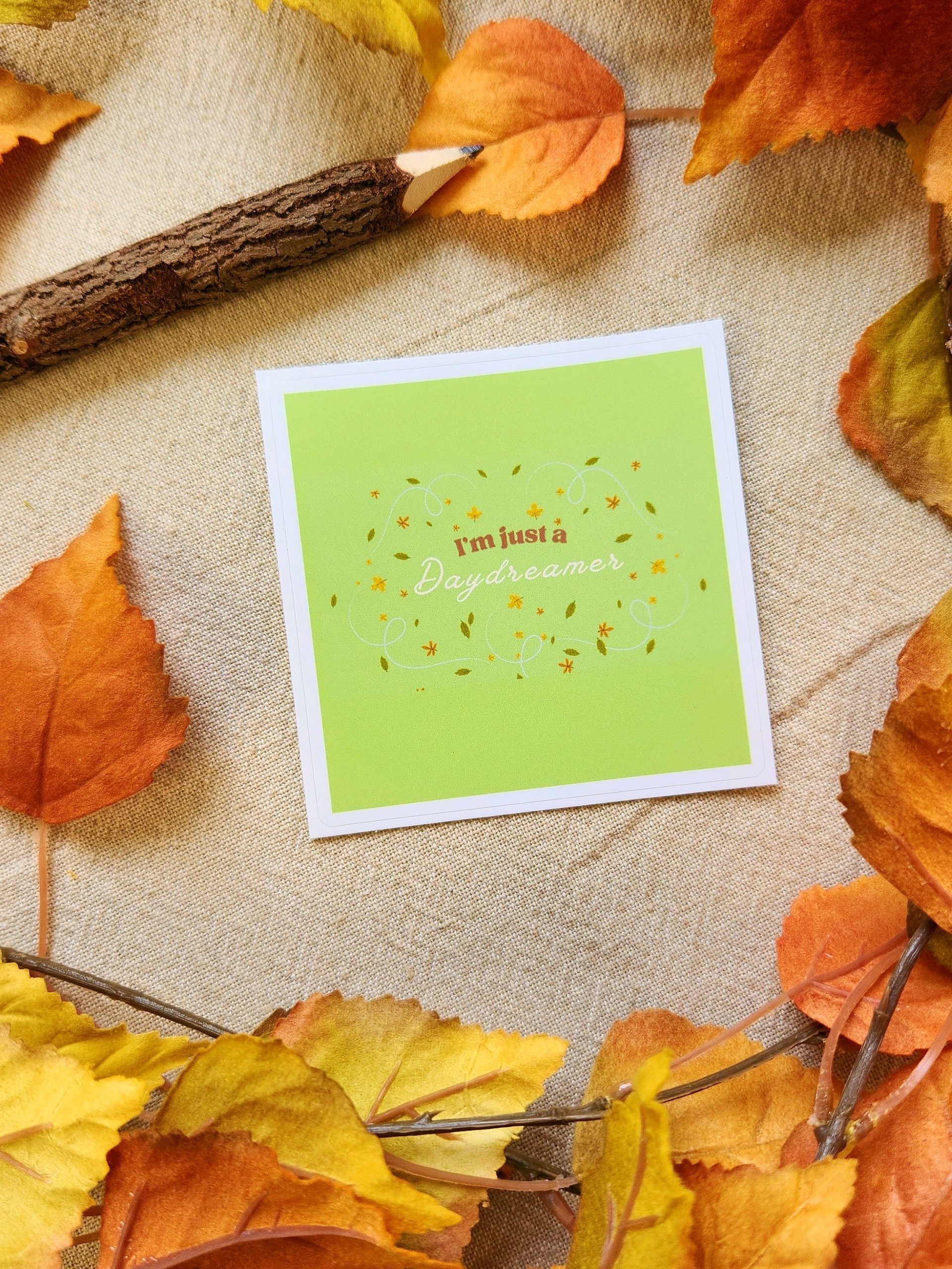 Autumn Daydreams Sticker (Green) product image (1)