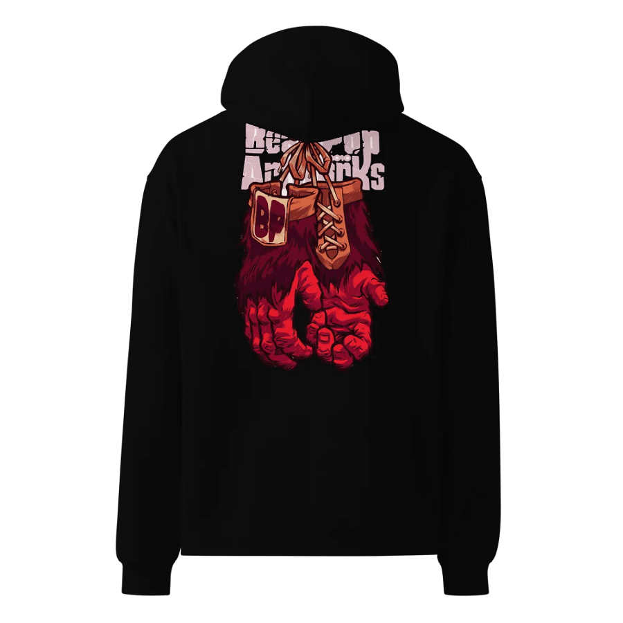 Clawed Crimson Gloves Oversized Hoodie product image (3)