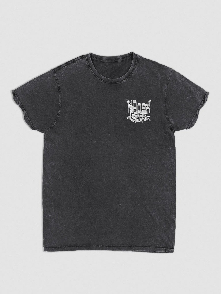 Denim T-Shirt - Embroidered - White HApex Gear Black Logo product image (1)