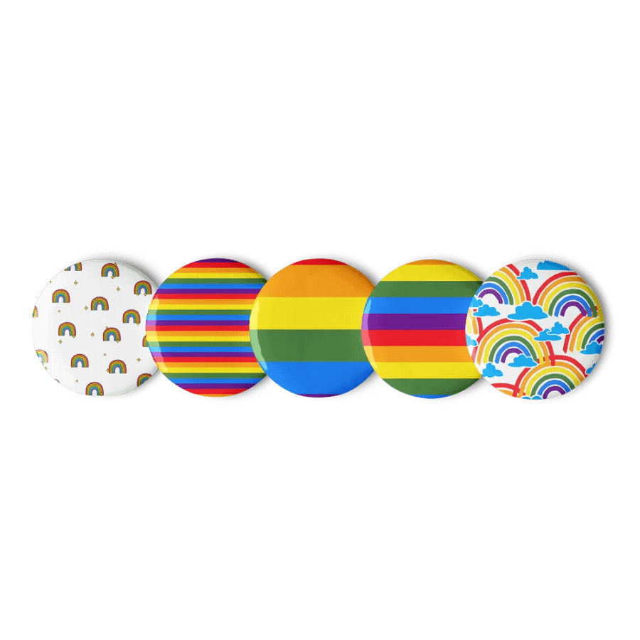 Rainbow Stardust Pin Button Set product image (1)