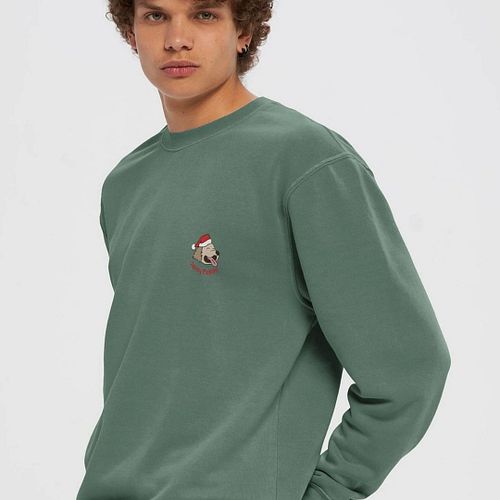 Celebrate the #holidays in #cozy style with this adorable #sweatshirt featuring a cheerful #puppy in a festive #christmas des...