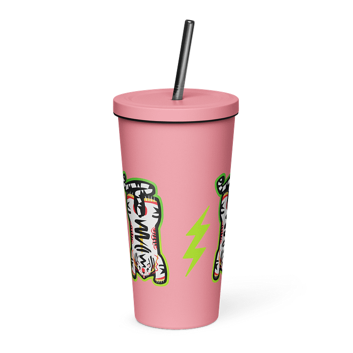 Lime and White Tiger - Tumbler in Black product image (11)