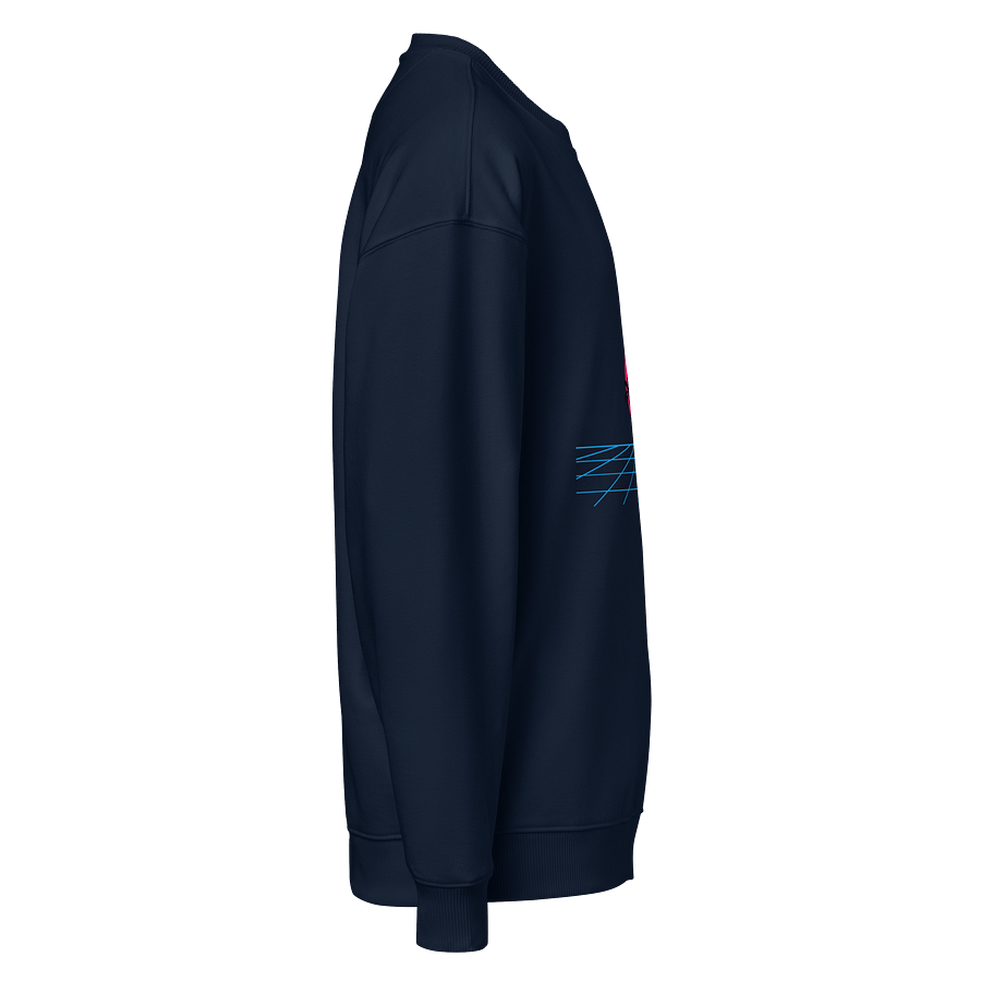 Neon Sunset Organic Oversized Sweatshirt product image (4)