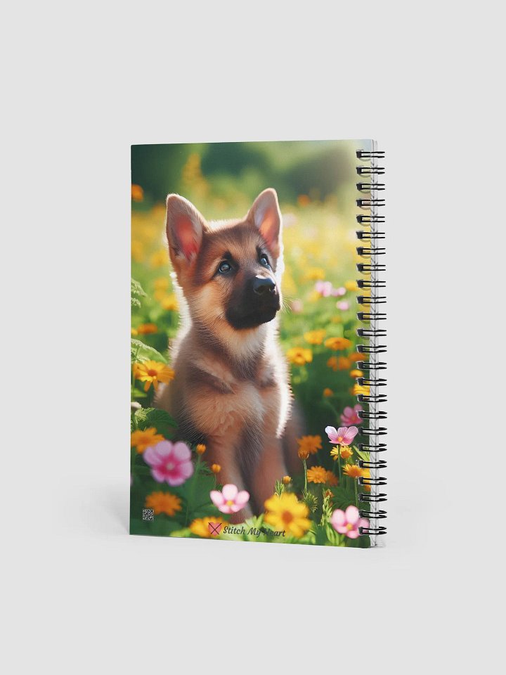Summer Shephard Puppy Spiral Doted Notebook product image (2)