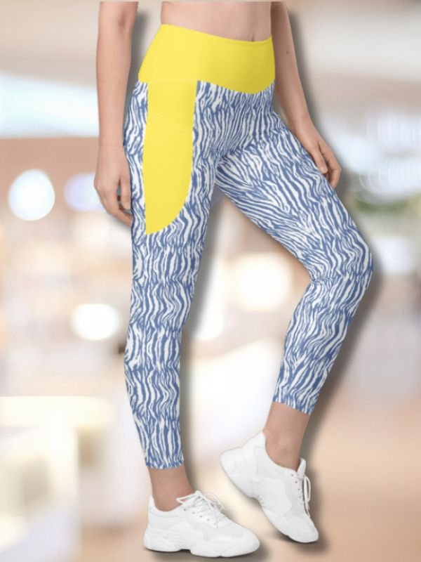 Blue Patterned Leggings product image (1)