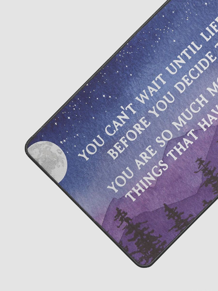 Inspirational Quote Night Sky Large Computer Desk Mat product image (2)