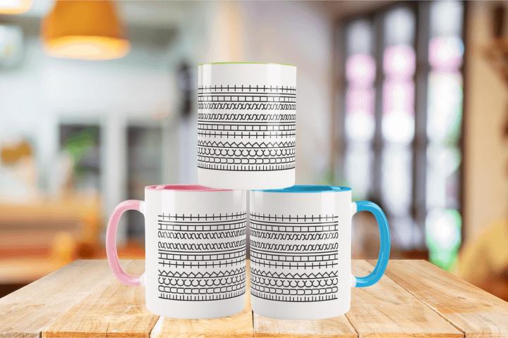 Fuck This Shit Geometric Ceramic Mug product image (1)