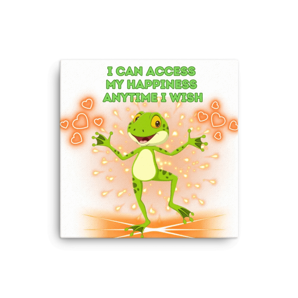 canva print happy frog wisdom quote product image (1)
