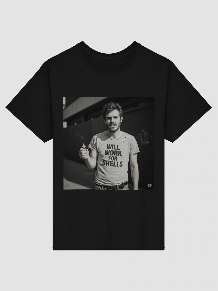 Will Work for Shells Tshirt product image (1)
