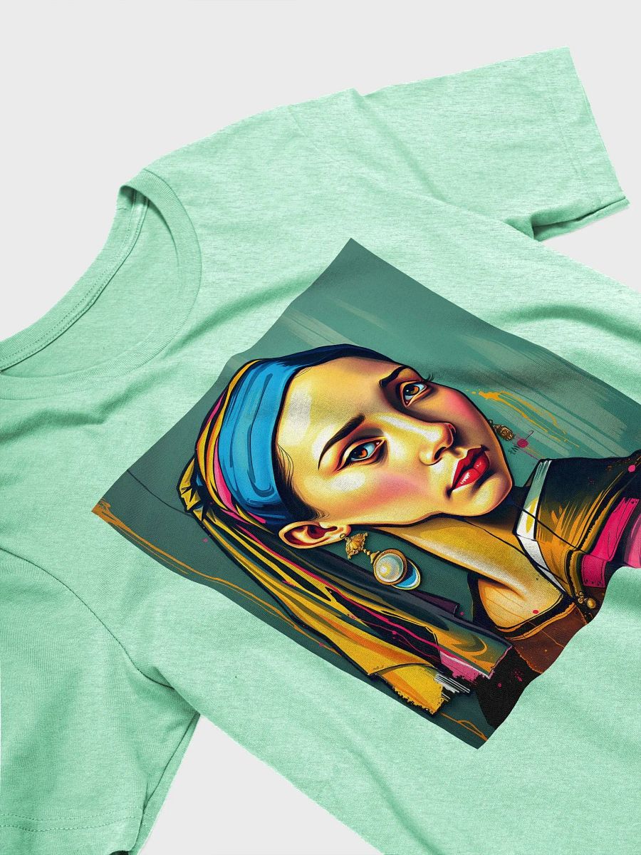 My Pop art X Drippy angy style "Girl with the pearl earring" Supersoft tee product image (3)