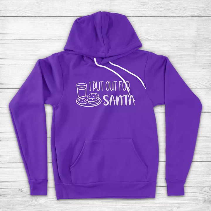 I Put Out for Santa Milk Cookies Christmas Holiday Couple Unisex Hoodie Sweater product image (2)