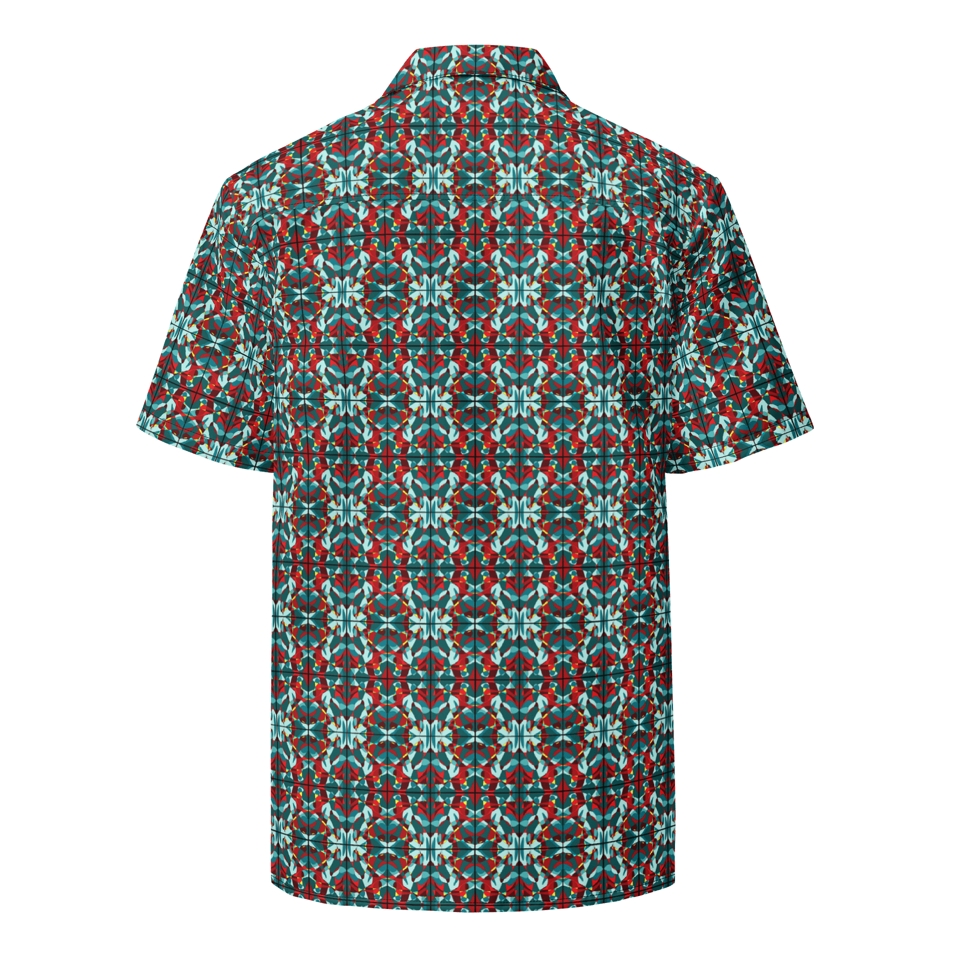 Green Stained Glass – Tropical Pattern Hawaiian Shirt product image (3)