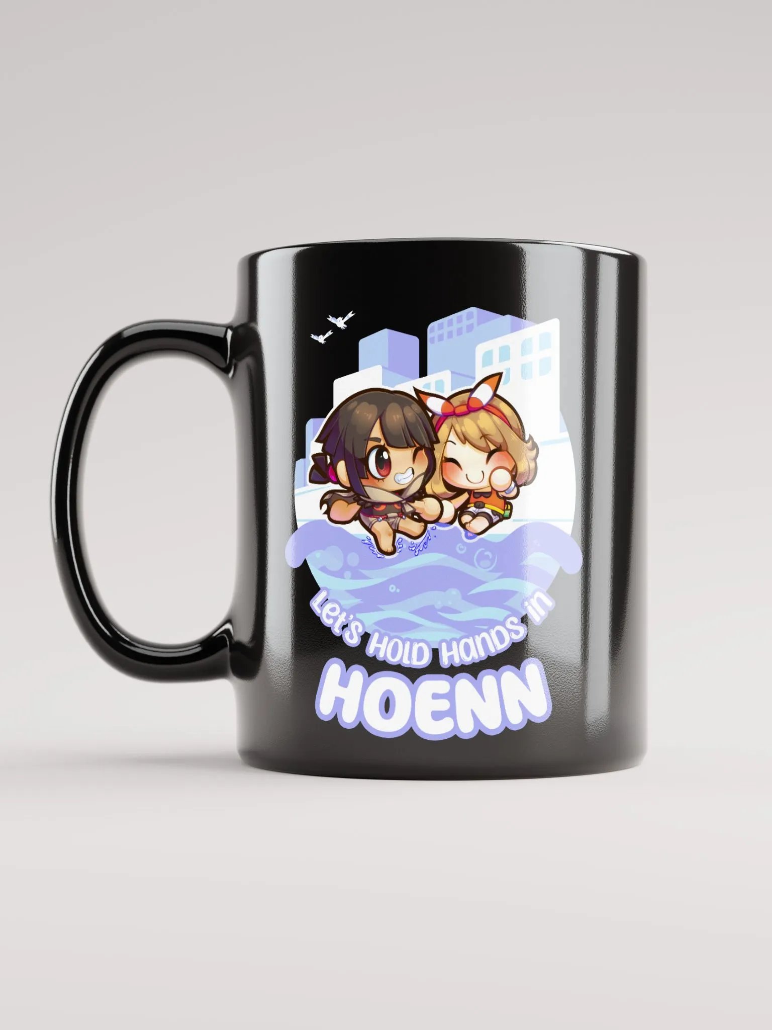 Let's Hold Hands in H Girls - Mug (Black) product image (11)
