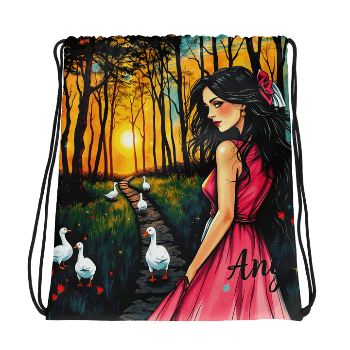 Enchanted geese Drawstring Bag product image (1)