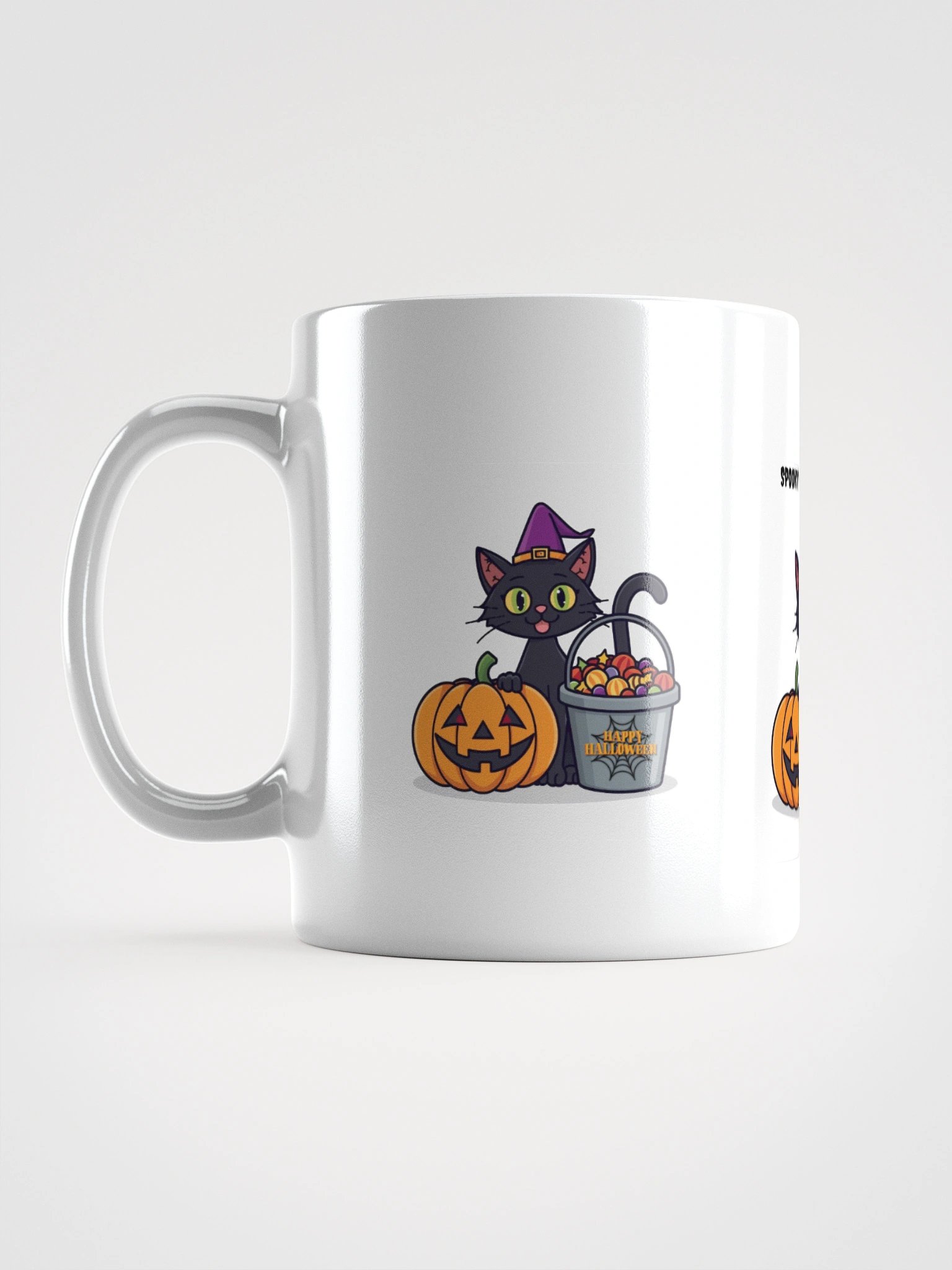 Spooky? Nope, Just Cute White Glossy Mug product image (1)
