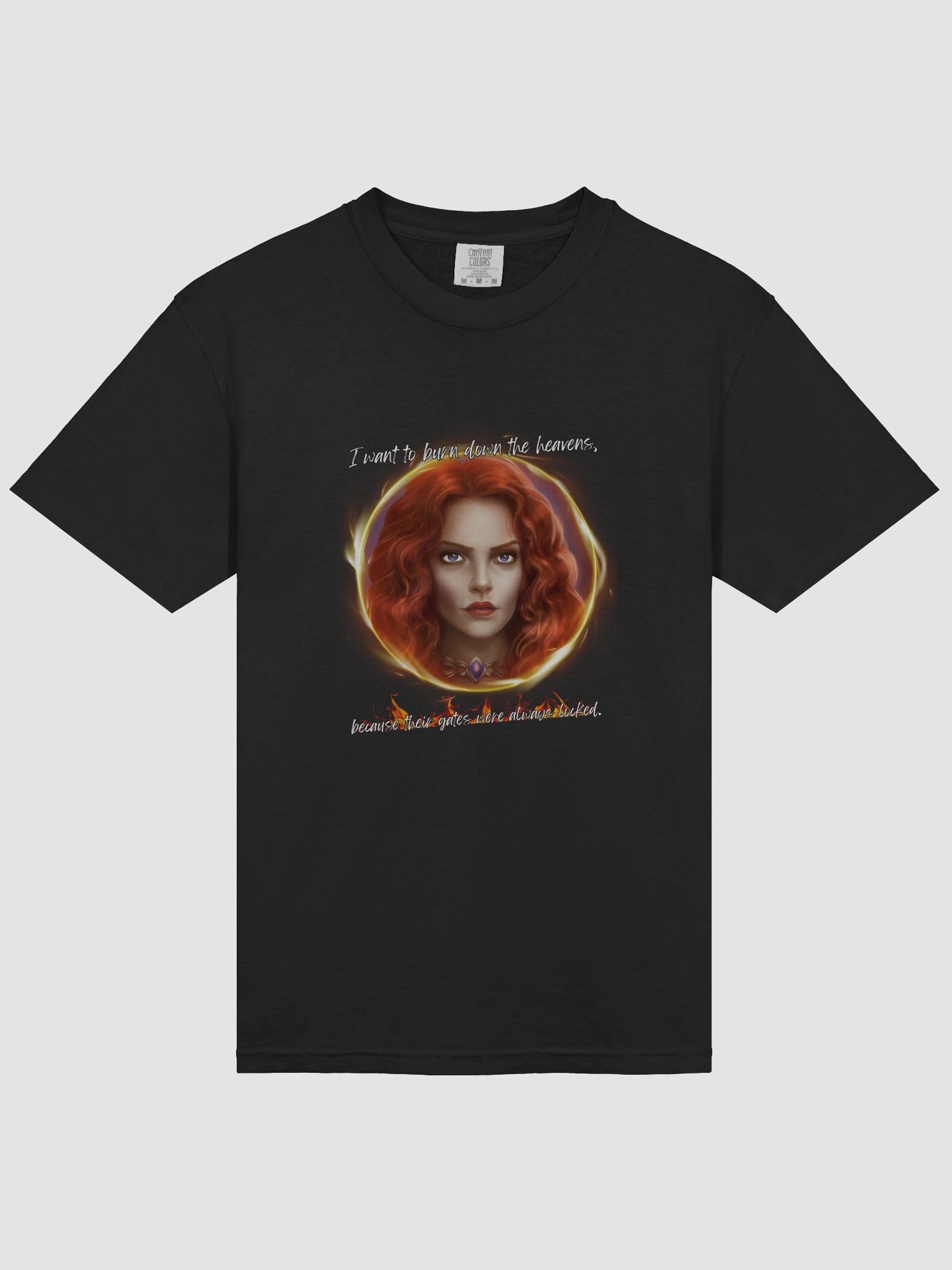 Black Relaxed Fit T-Shirt Dawn of Silence: Cymara product image (3)