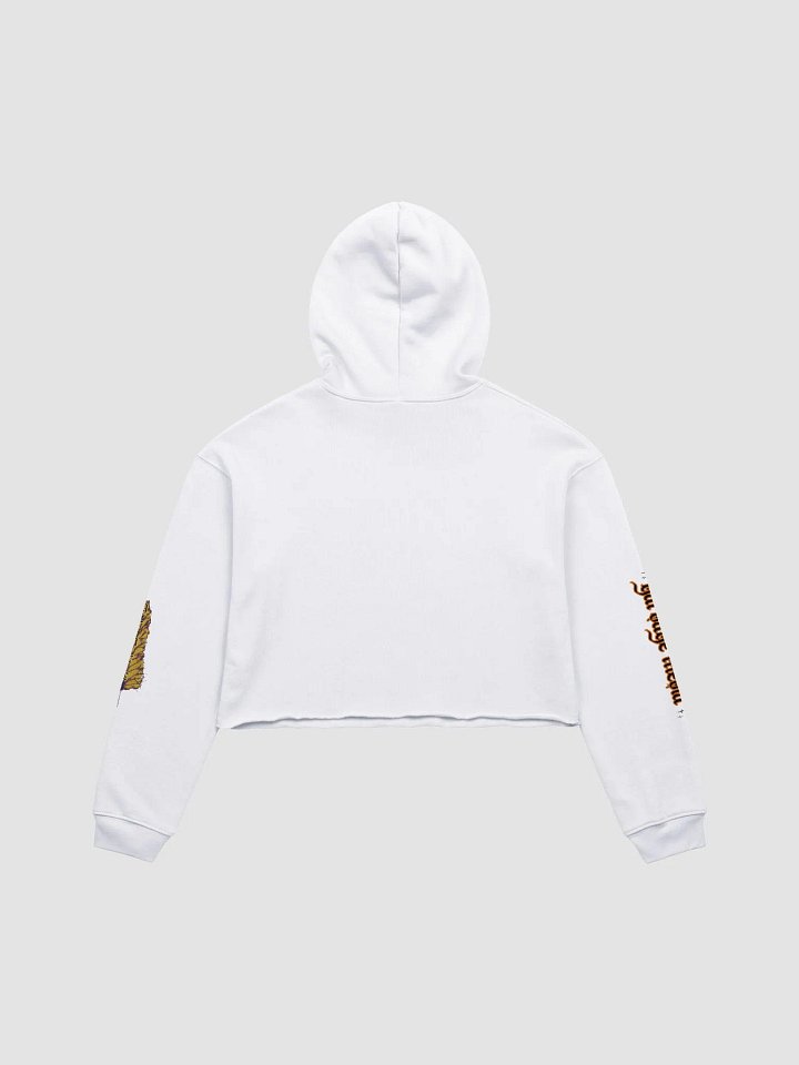 Good News, Grace Garbage Media Logo Cropped White Hoodie product image (2)
