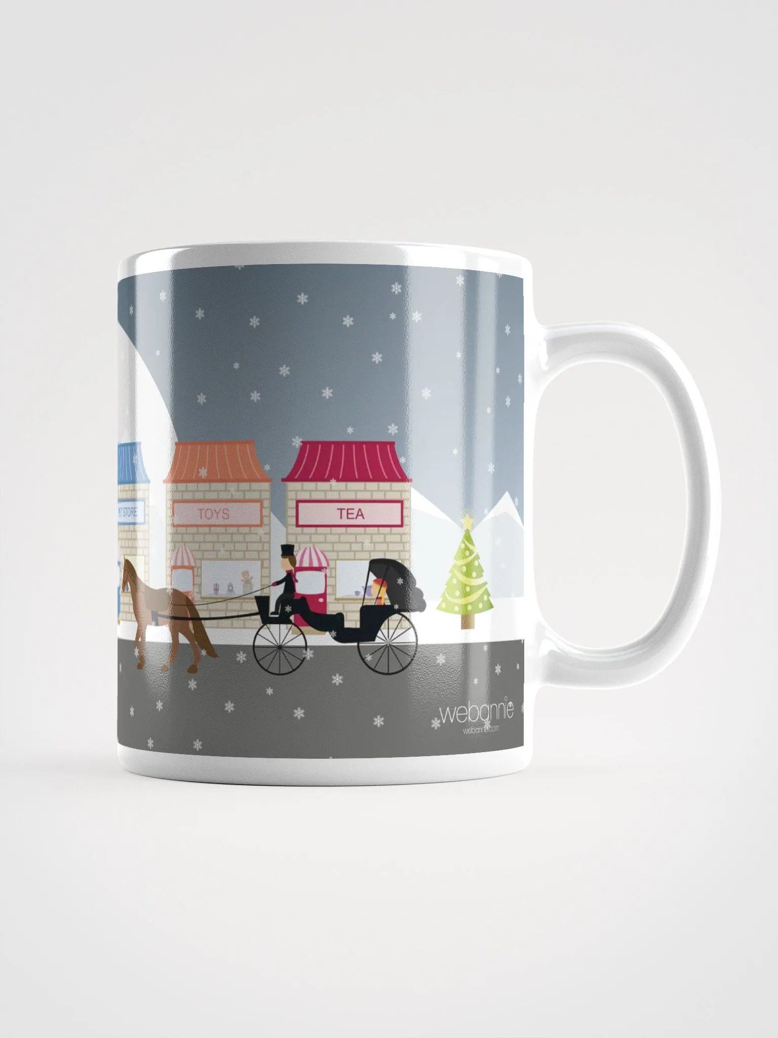 Mug - Cute vintage village at Christmas product image (1)