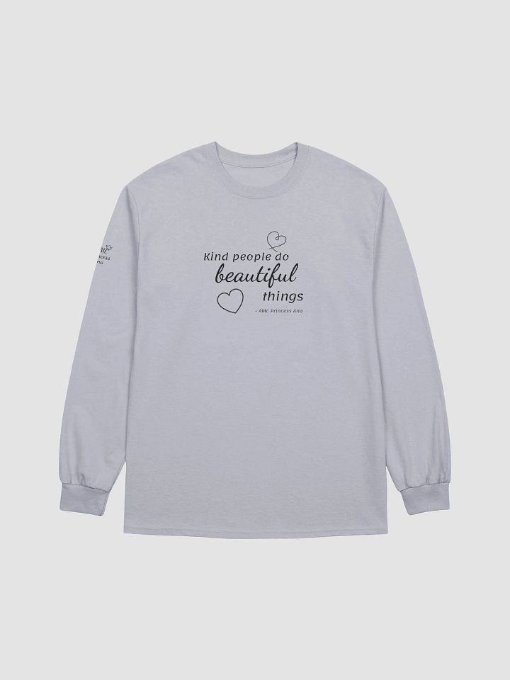 Kind people...LONG SLEEVE - Black text product image (1)