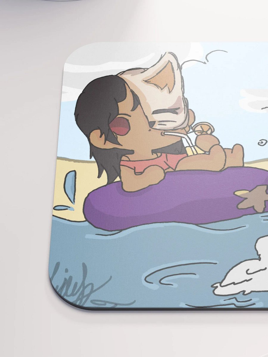 Jess and Sam Beach Day Mouse Pad product image (6)
