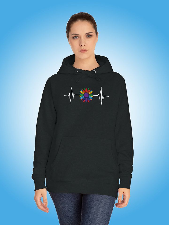 Pride Rainbow Flower Heartbeat product image (1)