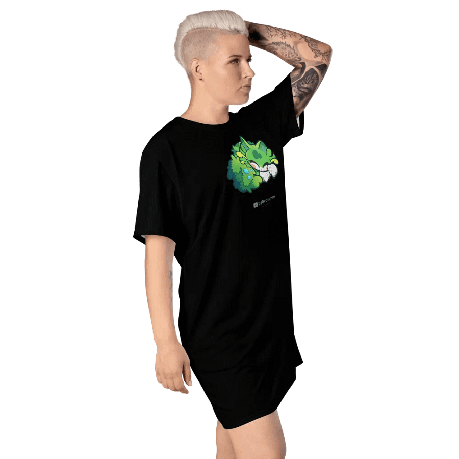 Sleeping Chloe • T-shirt Dress (Black) product image (9)