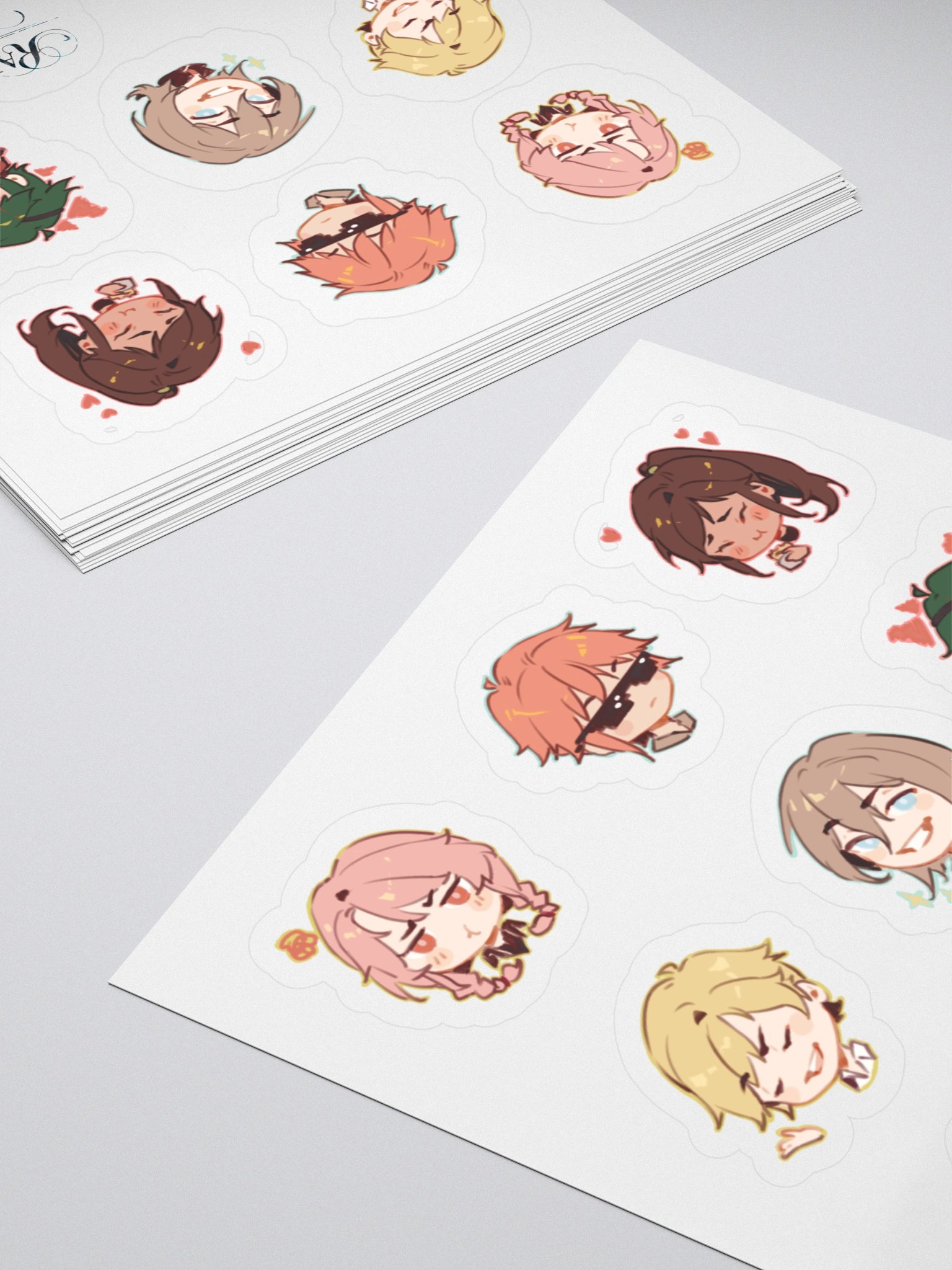 Ransomed Wings - Chibi Expressions Sticker Sheet 02 product image (4)
