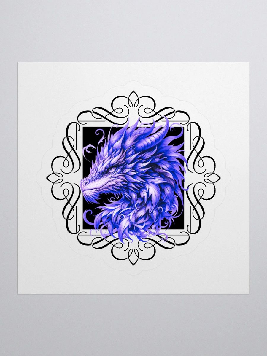 Amethyst Dragon Kiss Cut Sticker product image (4)