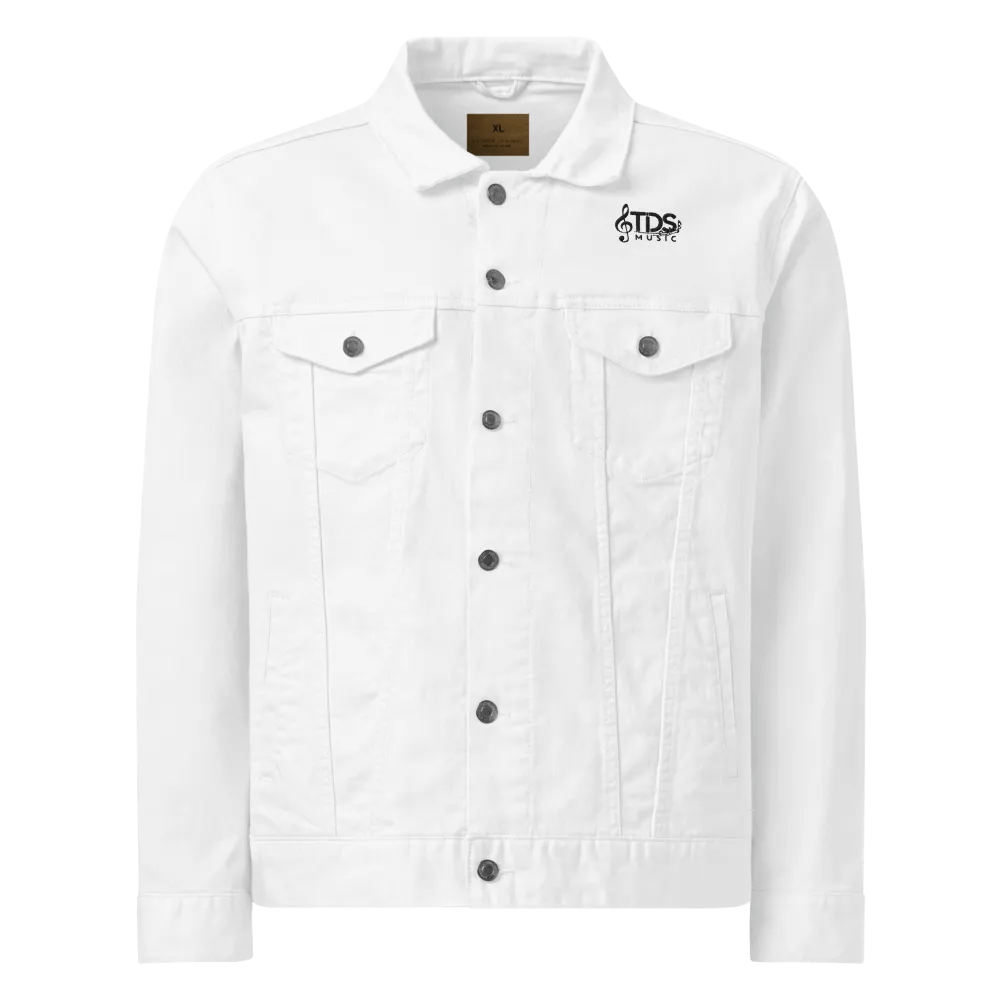 TDS Music Unisex Denim Jacket with Minimalist Mountain Design product image (3)