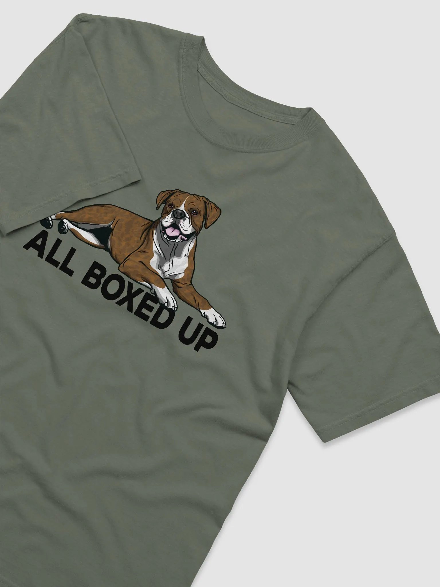 All Boxed Up T-Shirt of a Boxer (Brindle) | Funny T-Shirt for Boxer Dog Paw-rents product image (26)