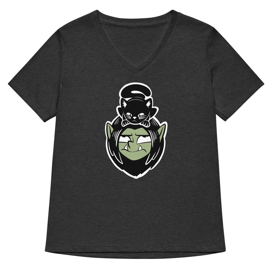Drafli and Cat Women's V-neck T-shirt product image (5)