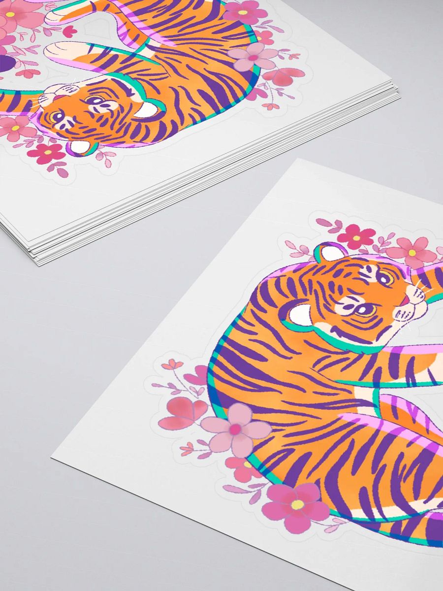 Blossom Tiger Vinyl Stickers product image (5)