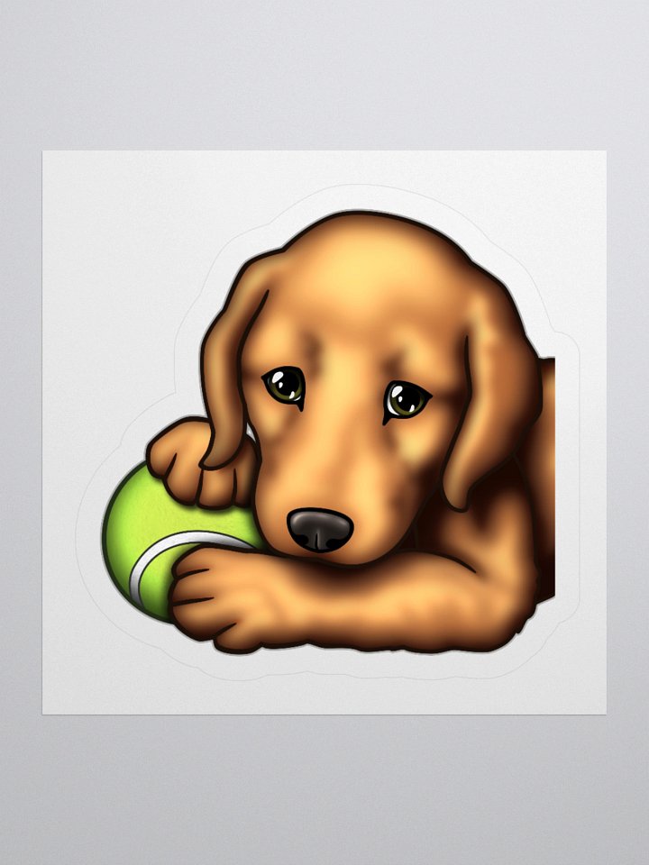 Dog and Her Ball - Sticker product image (1)