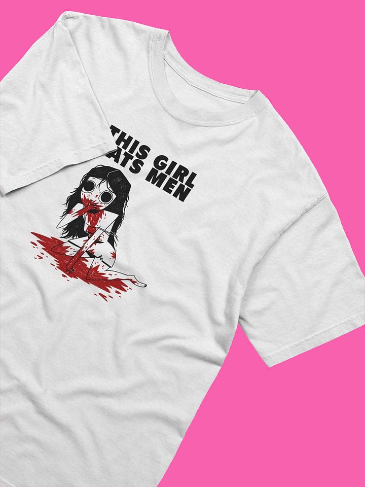 This Girl Eats Men White T-Shirt product image (2)