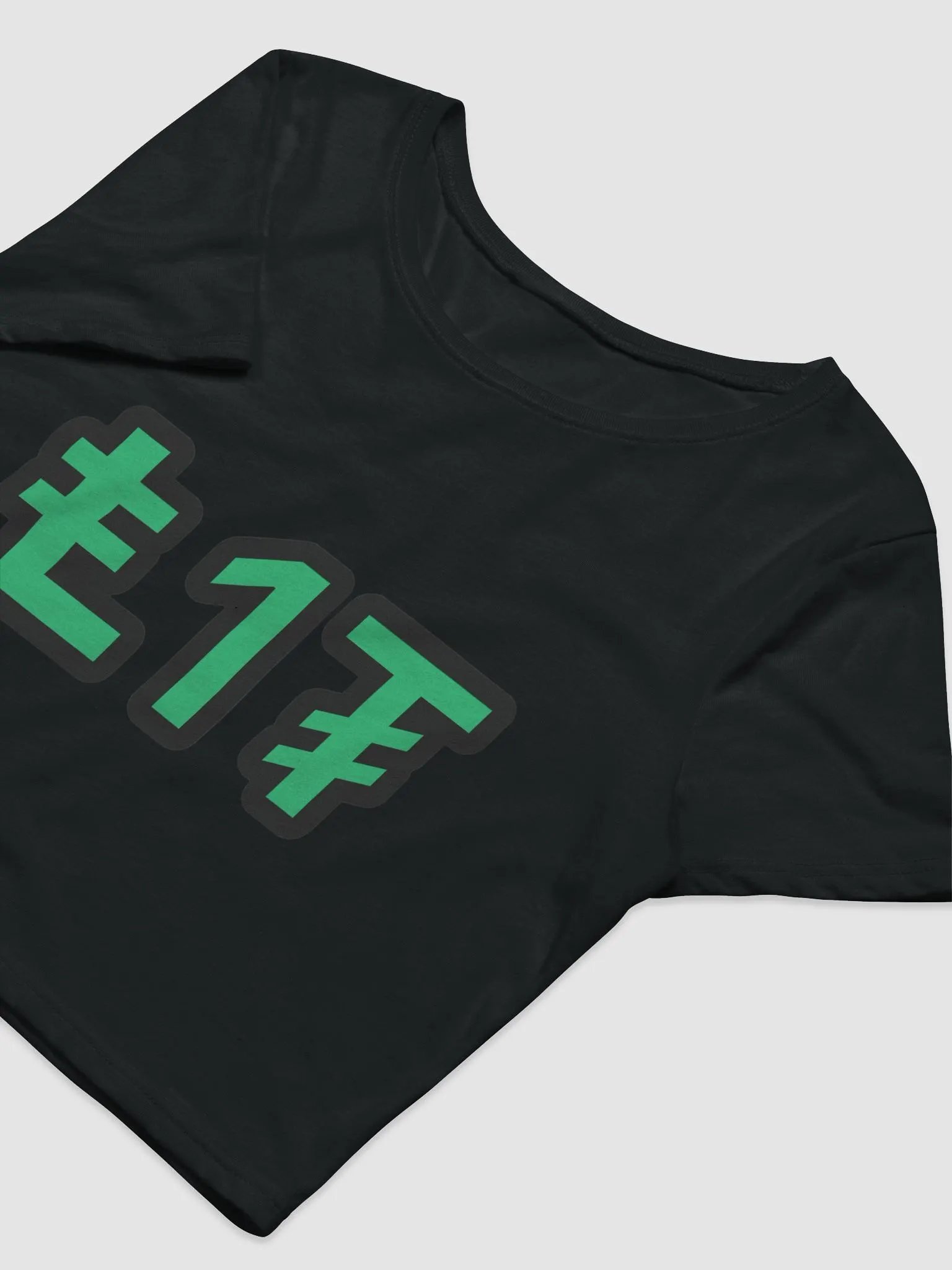 LIT Women's Crop Tee Green product image (9)