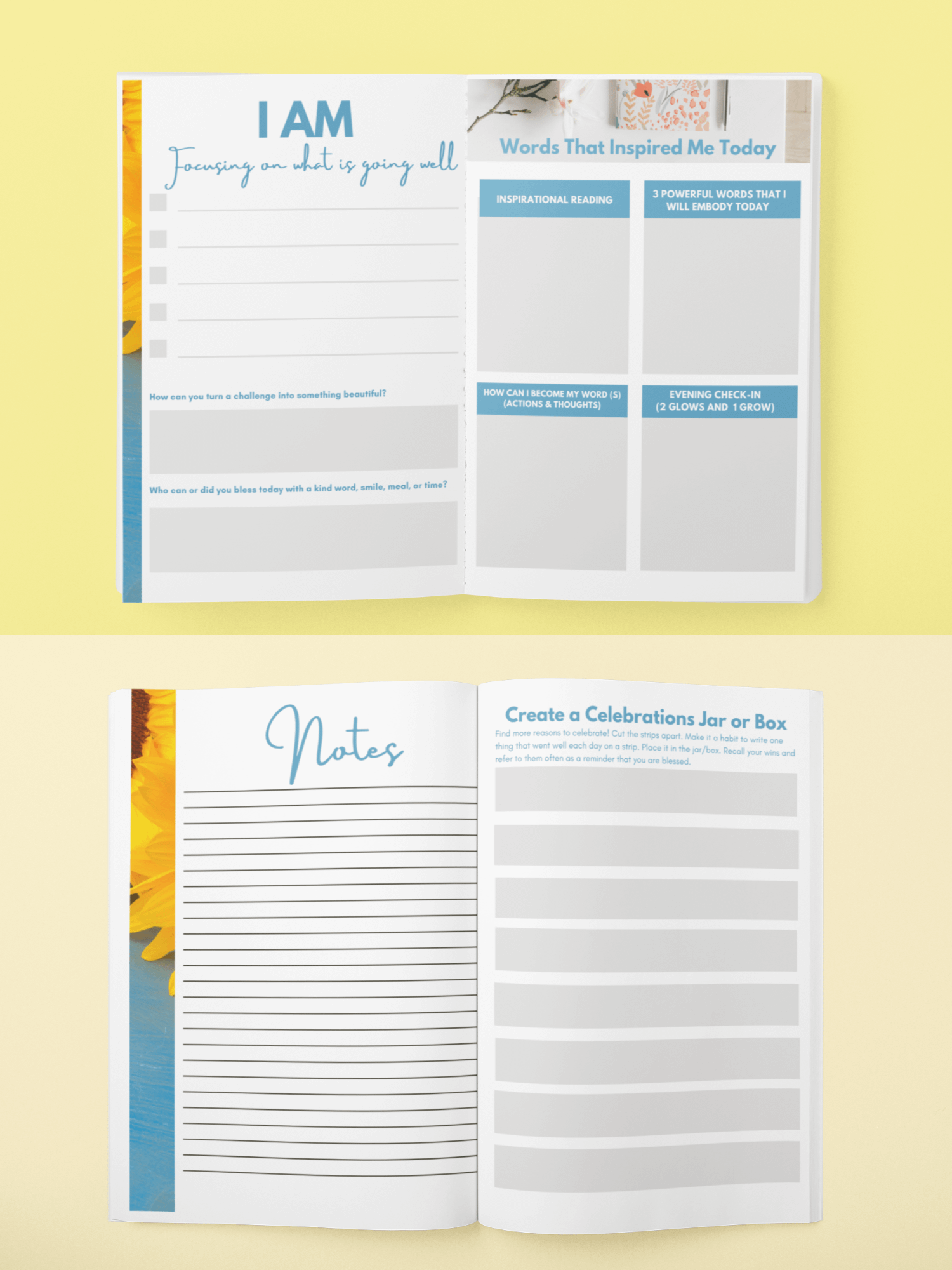 Bless Her Bundle-10 Sunny Thoughts Interactive Self-Care Guides product image (3)