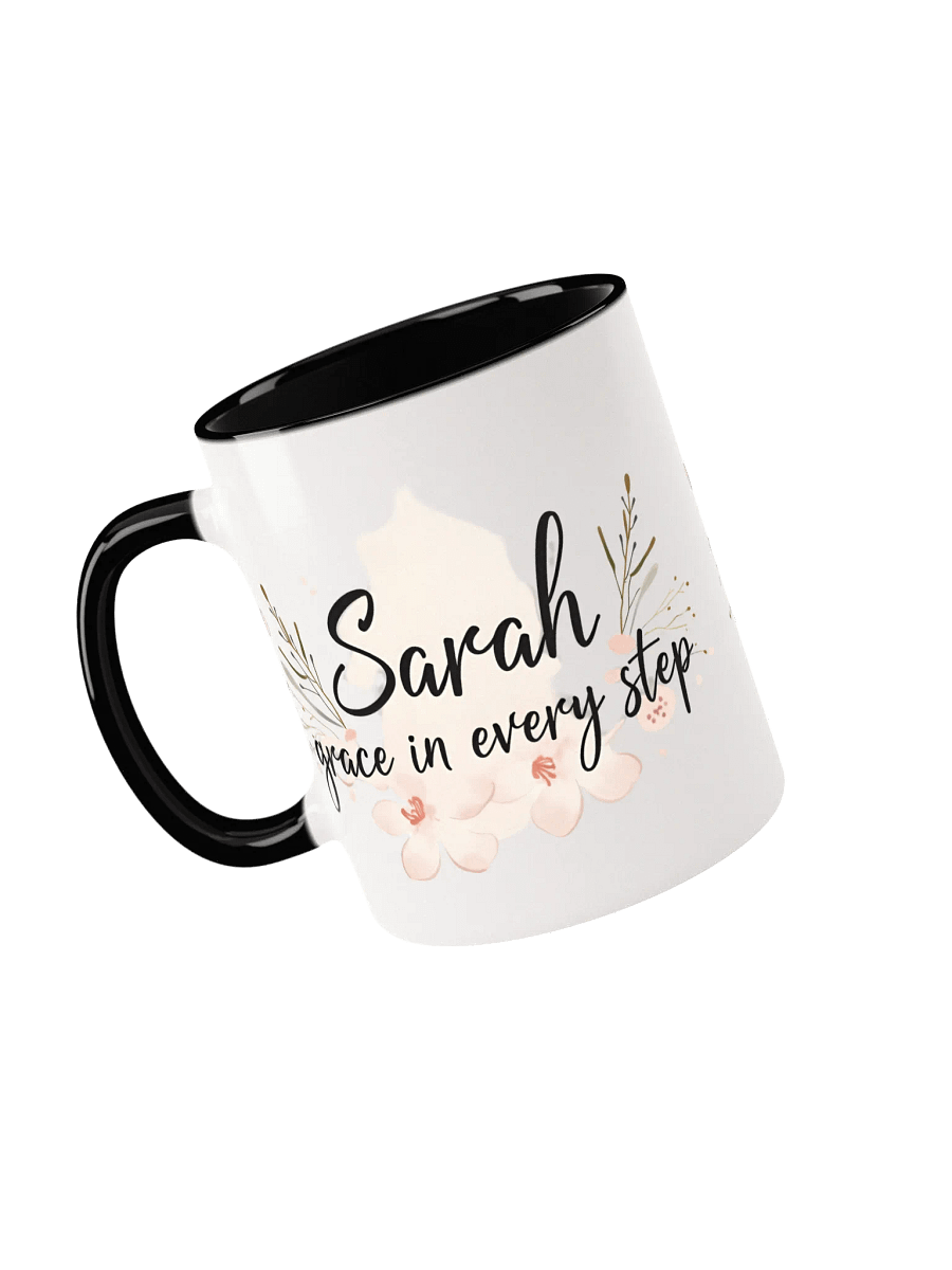 Sarah - Grace in Every Step | Elegant Personalized Mug product image (3)